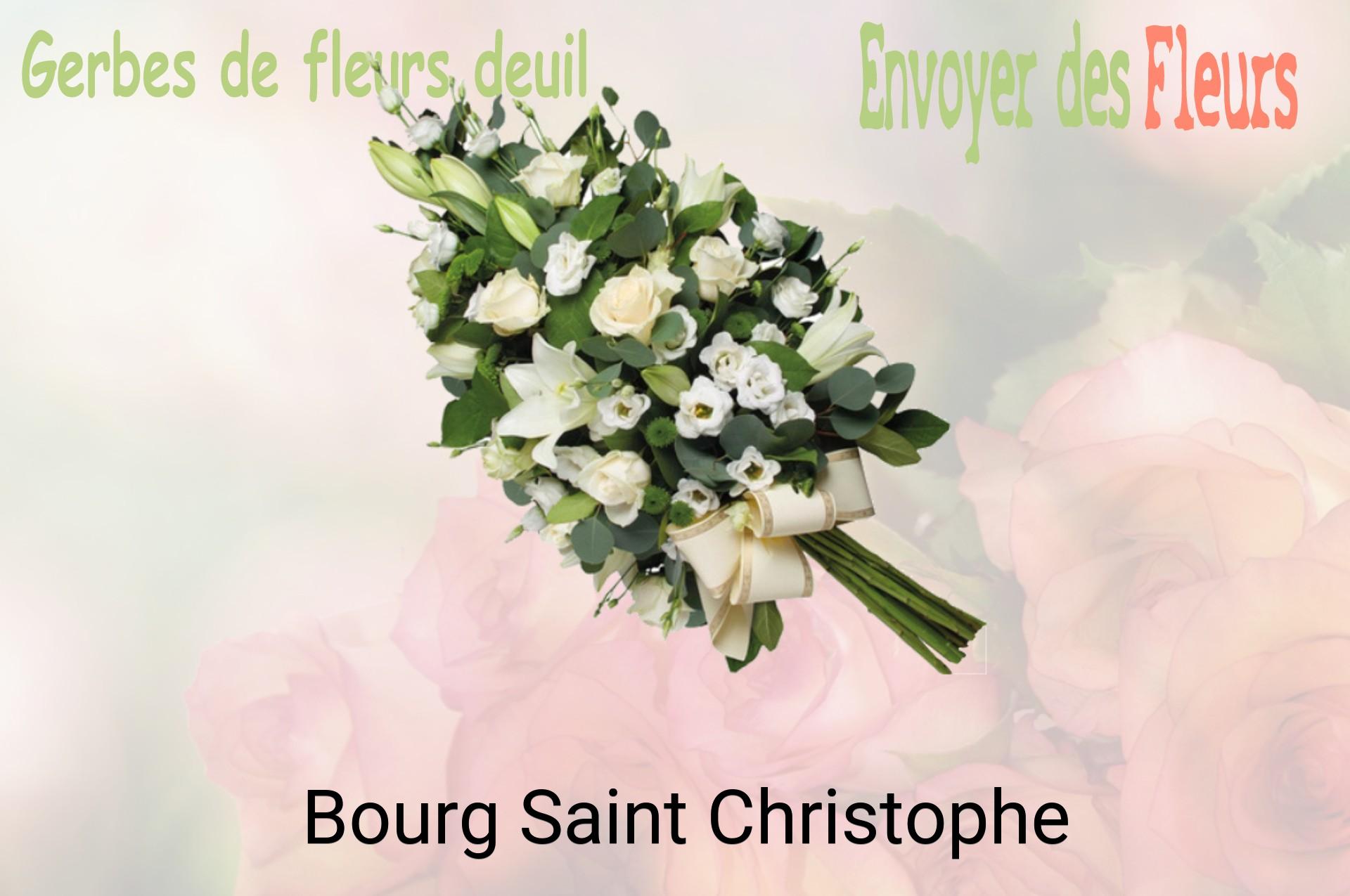 Gerbe de fleurs de deuil livrée à Bourg-Saint-Christophe
